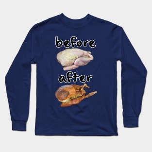 Thanksgiving Turkey Dinner Expectation Long Sleeve T-Shirt